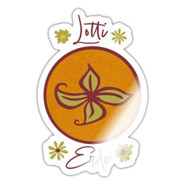 Spreadshirt A Girl Names Willow Design Earth Lotti Sticker, Max. 10 x 10 cm, 10 x 10 cm, Glossy White