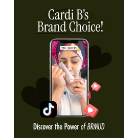 BRMUD Relief Mud Bath Powder | Hypoallergenic Mud Powder Bubble Bath w/ 98% Nature-Derived Ingredients | Moisturizing & Foaming Bath Oil Control for All Skin Types (Pack of 1, 1.76 oz)