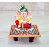 eSplanade Marble Chowki with Ganesha Ganpati Murti Idol Statue Sculpture
