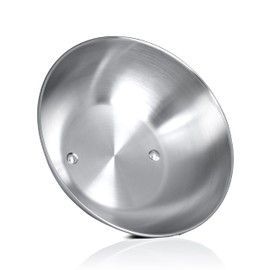 9 Inch Grill Dome Cover, BBQ Grill Accessory Melts Cheese, Cooks Burgers Faster and Prevents Splatter, for Indoor or Outdoor Use, Stainless Steel with Wire Handle