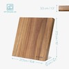 Navaris Wooden Magnetic Knife Holder - Universal Wood Magnetic Block