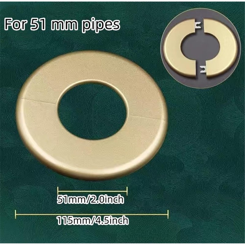 2 Pcs Wall Split Flange Self-Adhesive tape Round Escutcheon Various