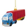BestPysanky Truck Driver Glass Christmas Ornament