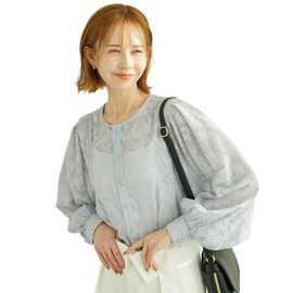 Lope Picnic GDK14070 Women's Cardigan, Cut Jacquard Gorgeous Cardigan, blue (44)