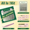 KEYYOULASH DIY Lash Extension Kit 120pcs Eyelash Clusters Eyelash Extension