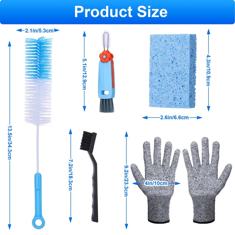 XANGNIER Food Processor Cleaning Brush Kits