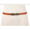 Diyafas Women's Adjustable Leather Belt for Dress Jeans Thin Belt