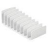 mDesign Plastic Cosmetic Organiser - 9 Slots Makeup Storage Box