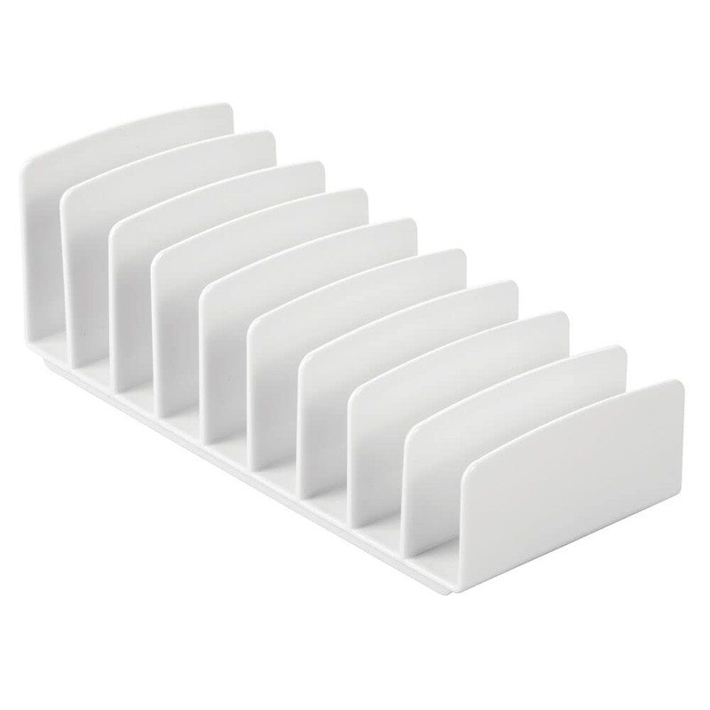 mDesign Plastic Cosmetic Organiser - 9 Slots Makeup Storage Box