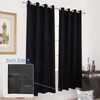 Pickluc Grommet Blackout Curtains 72 Inches Long 2 Panels, Light