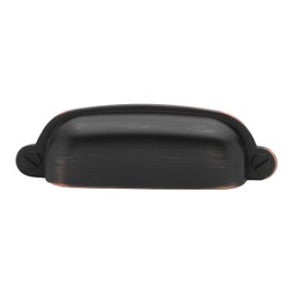 GlideRite 3-1/2 Inch Center-to-Center Classic Bin Pull Cabinet Hardware, 4767 (1, Oil Rubbed Bronze)
