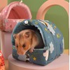 YSIMPAONK Winter Warm Small Animals Bed Playing Soft Hamster Bed