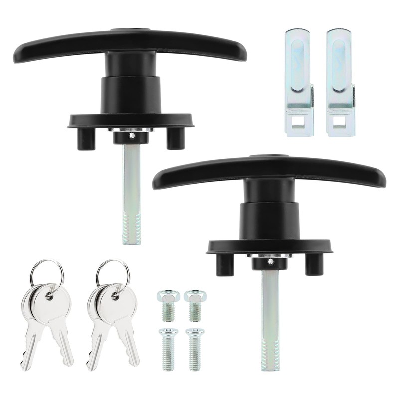Truck Cap Camper Shell T-Handle Lock Latch Replacement Kit -