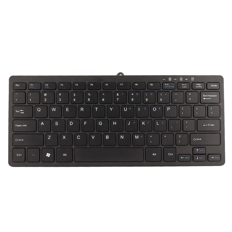 USB Wired Keyboard 78 Keys Ultra Thin Mini Portable Anti