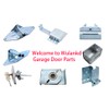 2 Packs Garage Door Hinges #1 with Galvanized Finish -