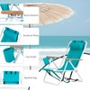 Goujxcy Backpack Beach Chair Set of 2, Folding Camping Chair