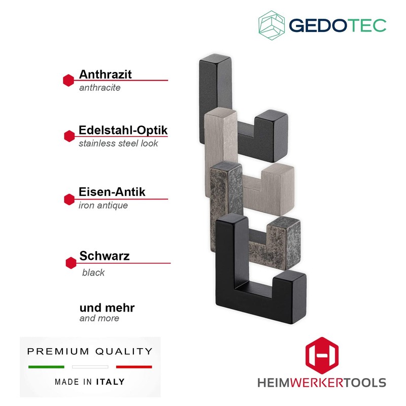 Gedotec Tetris Coat Hook | 1 Piece - Hat Hook