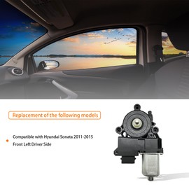 HXHAUTO 6 Pins Power Window Lift Motor Compatible with Hyundai Sonata 2011-2015 Front Left Driver Side,Fit Hybrid Model Only，Replace for 824503S011, 82450-3S011