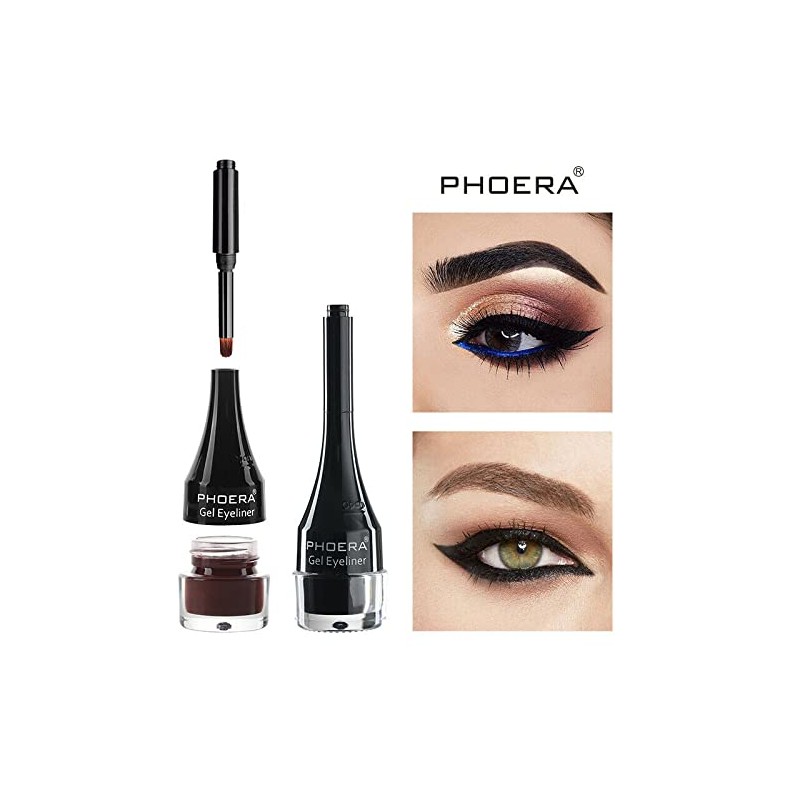 PHOERA GEL EYELINER LONG LASTING WATERPROOF SMUDGE PROOF 24H MAKEUP