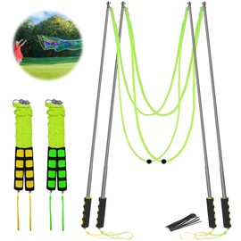 Bubble Wands, Ubitree 2Pcs Stainless Steel Giant Bubble Blower Wands, Telescopic Design Outdoor Bubble Sticks Bubble Maker Toys for Boys Girls Adults Birthday Party Favors Lawn Park Beach Summer Fun
