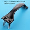 FIREFLYWEB Screw Door Security Hardware Reinforcement Jamb Repair Kit -