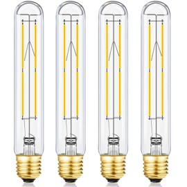 Leools Dimmable E26 Light Bulb 8W Equal 75 watt led Light Bulb AC120V Edison Light Bulbs 75 Watt Neutral White 4000K 800LM T10 led Bulb for Rustic Pendant,Industrial Pipe,Wall sconces,4Pack
