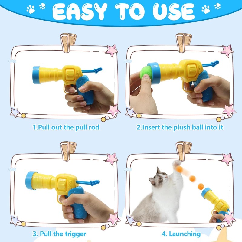 Interactive Firing Training Toy Mini Shooting Gun Game Elastic