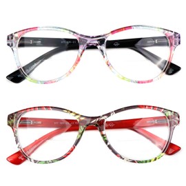 Hyyiyun 2Pack Spring Hinge Bifocal Reading Glasses for Women 1.5 2.0 2.5 3.0