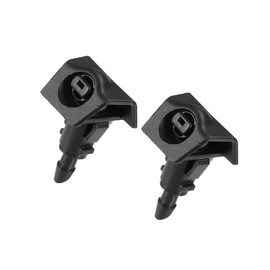 Motoforti Windshield Washer Nozzle, Wiper Spray Nozzle, for Nissan Versa 2009-2012, ABS, No.28931-ZW80A, Black, 2pcs