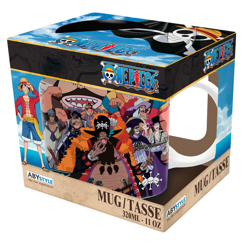 ABYSTYLE Tasse One Piece Blackbeard Crew, offizielles Produkt, 320 ml,