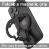 Dual Magnetic Ring Phone Mount - Foldable 360° Rotation CNC