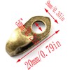LQ Industrial Shoe Lace Hook 10 Set Bronze Alloy Shoelace