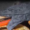 1 Pair Forge Welding Gloves High Temperature Resistant Cowhide BBQ
