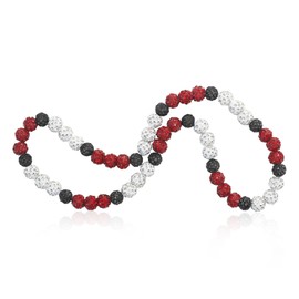 Baseball Necklaces for Men, Stylish Ice Baseball Necklace, Glitter Beaded Necklace, Athlete Inspired Rhinestone Baseball Necklace, Cool Gifts for Baseball Players Lovers (Black)