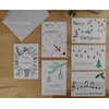 PapierFreunde 6 x Christmas Cards Folding Cards Set C6 Including