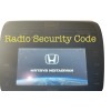 Honda Acura Radio Code / We Need Part Number /Serial Number