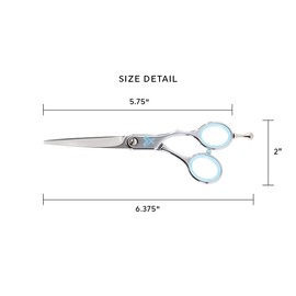 Cricket Shear Xpressions 5.75" Professional Stylist Hair Cutting Scissors Japanese Stainless Steel Shears, Silver Tongue