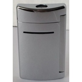 Dupont S.T. Dupont MiniJet Torch Flame Lighter, Chrome Grey, 10020 (010020), New In Box
