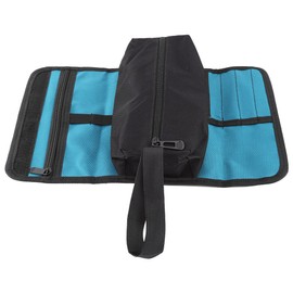 Tool Bag Roll Foldable Maintenance Tools Storage Holder Roll Bag Professional Electrician Techincian Homeowner Tools Carrier Organizer Bag Oxford Cloth Convenient Carry with Hand Strip