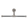 PIPE DECOR Black Steel Wall-Mounted Tee-Style Clothing Rack Kit, DIY