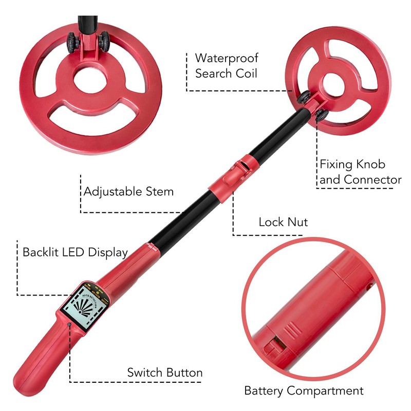 Metal Detector Pinpointer Coin Finder High Accuracy Tool for Inspection