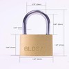 Solid Brass Padlock, 35mm, Hardened Steel Shackle, Solid Brass, Indoor