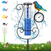 Rose Manor Outdoor Rain Gauge, Large Color Digital Rain Gauge
