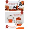Clair & Gina Backpack, Belt, One-touch Belt, Nylon, Convenient Travel