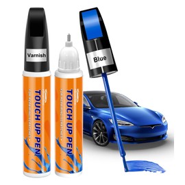 Pocartiffic Car Paint Pen, Premium Car Scratch Remover, Precise Automotive Touch up Paint, Effective Sratch Repair Pen for Car, Car Paint Scratch Repair 2pcs(Blue Paint+Varnish)