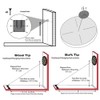 Dart Board Bracket Black, Professional Dart Board Accessories Hanging Dartboards