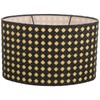 SEWACC Medium Lamp Shade Hollow Out Metal Lampshade Oval Shaped