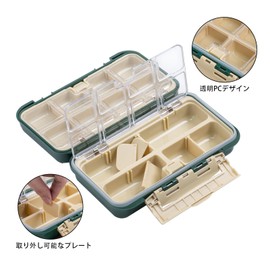 Goture Tackle Box, Double-Sided Storage, ABS Waterproof, Lure Case, Bait Box, Fishing, Storage Tackle Storage, Waterproof, Portable, Rigging Accessories, Individual Compartments, Easy to Carry,