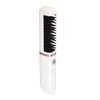 Hair Straightener Brush USB Rechargeable Hair Straightening Curling Brush Pearl