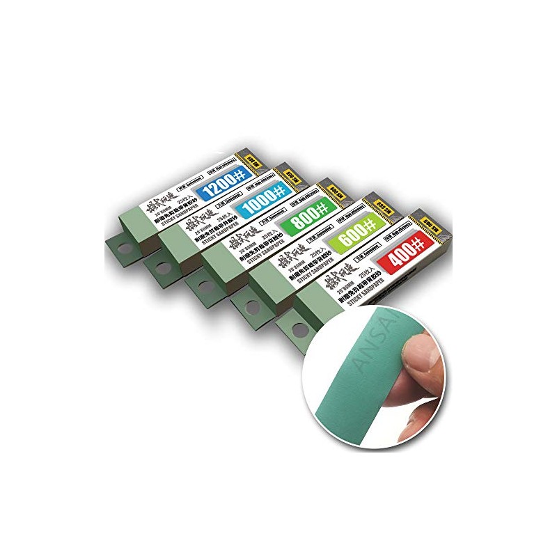 Hobby Model Tools - Papel de lija calcomanía resistente al